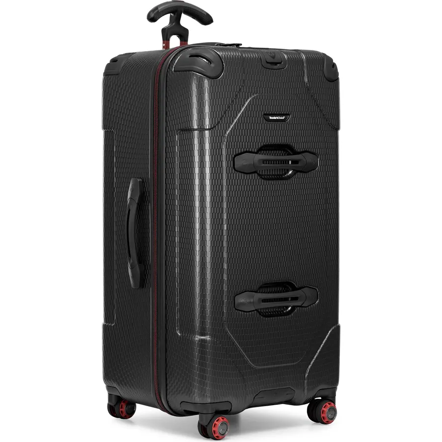 Traveler's Choice Maxporter II Polycarbonate Hardside Trunk with Spinner Wheels, Black, 31-Inch Large Trunk