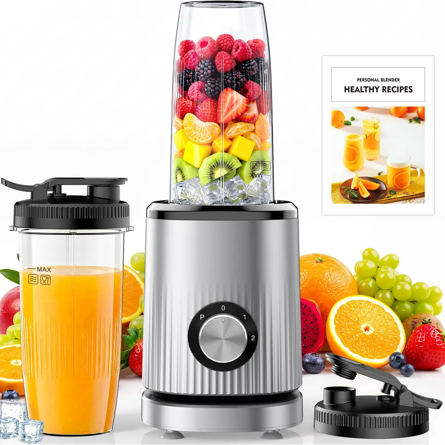 Turelar Smoothie Blender for Shakes and Smoothies with 2*16.9oz To-Go Cups