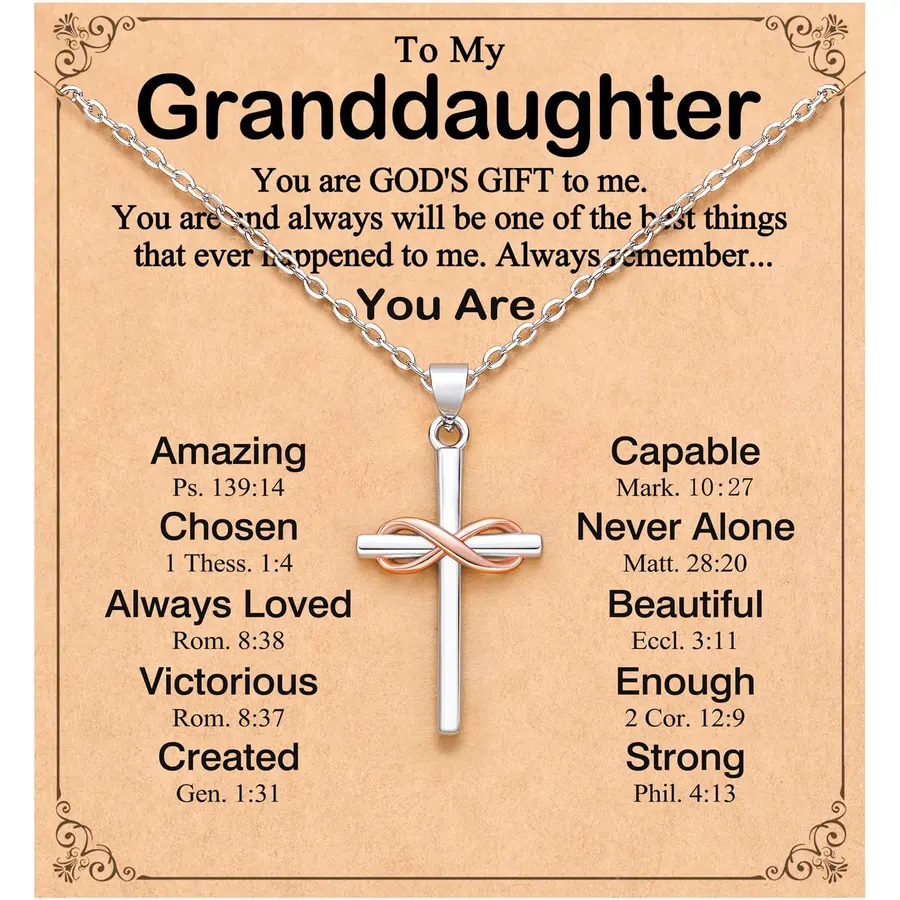 UPROMI To My Friend/Sister in Christ/Granddaughter/Daughter/Niece Gifts