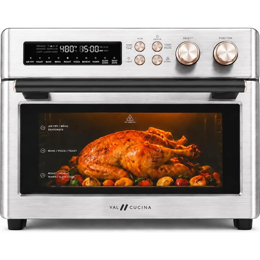 VAL CUCINA 26.3 QT Infrared Air Fryer Toaster Oven Combo, 10-in-1