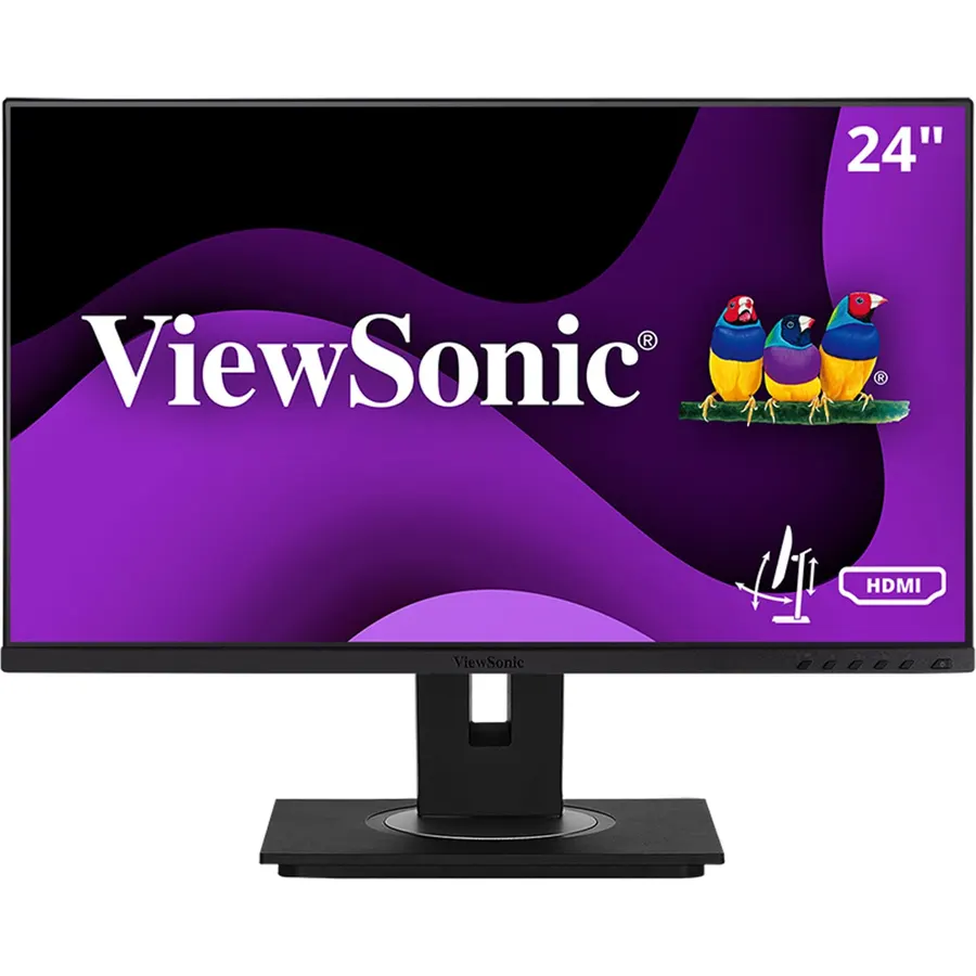 ViewSonic VG2448A 24 Inch 1080p IPS Ergonomic Computer Monitor, USB Hub