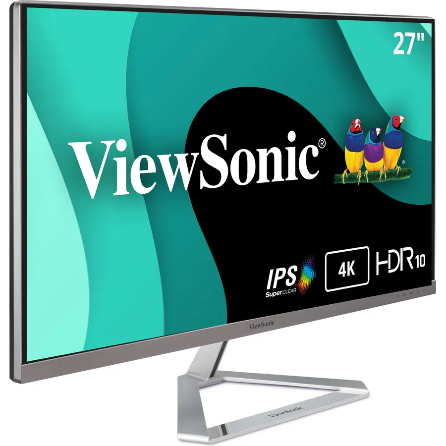 ViewSonic VX2776-4K-MHDU 27 Inch 4K UHD Monitor, 65W USB C, HDR10