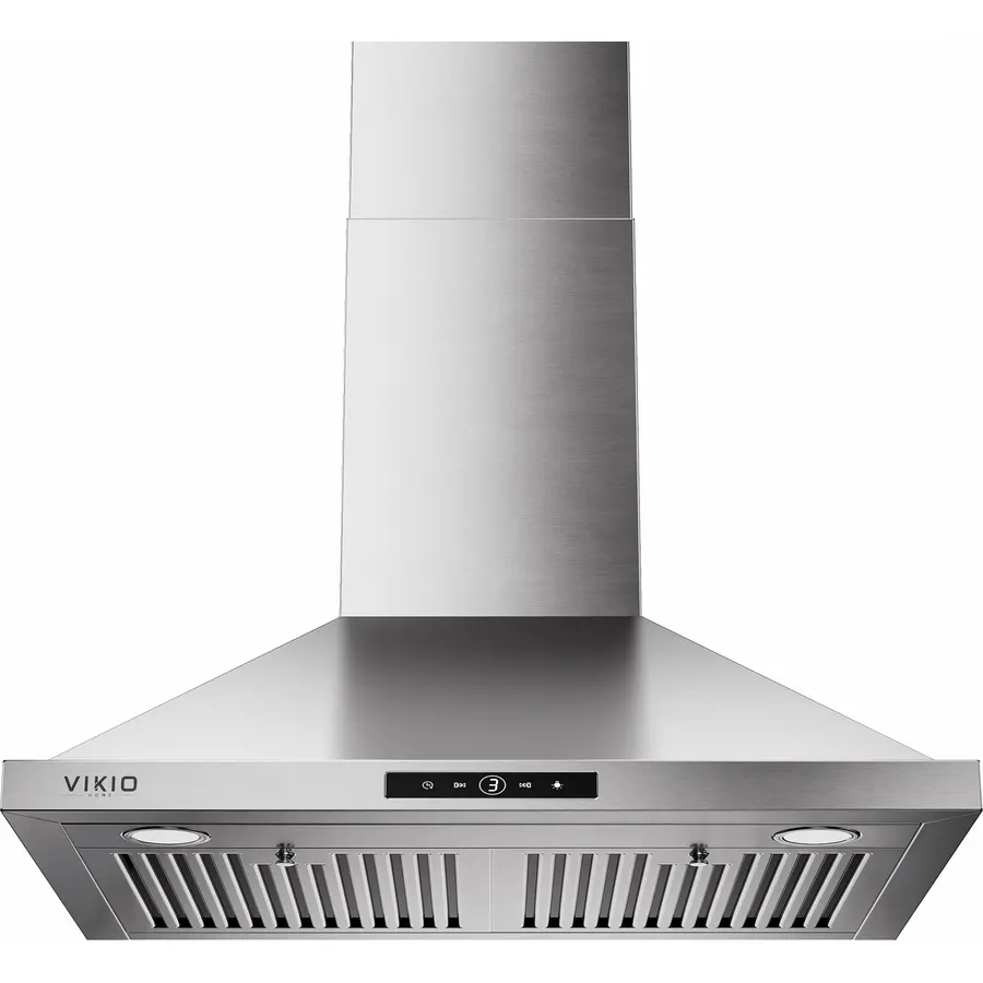 VIKIO HOME 30 Inch Wall Mount Range Hood 580CFM Low Noise Touch Control