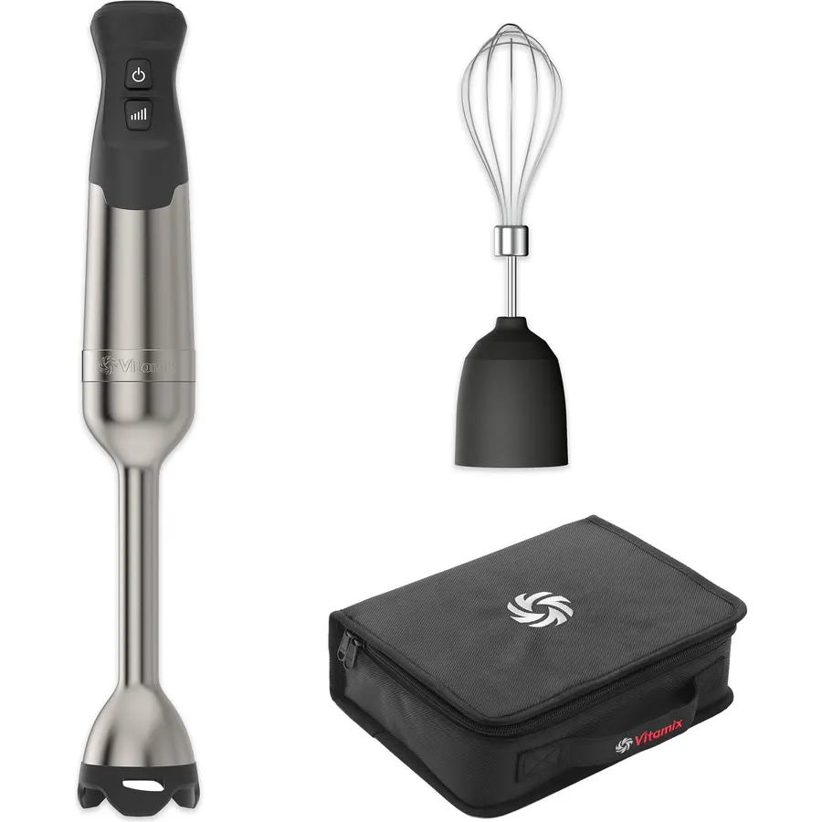 Vitamix 5-Speed Immersion Blender 3-Piece Bundle, Stainless Steel/Black