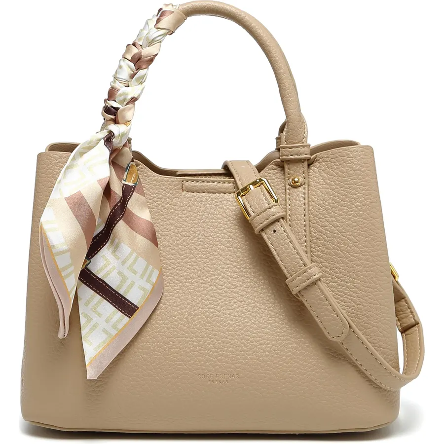 Wallet and handbag, top handle, shoulder bag, women's mailman bag