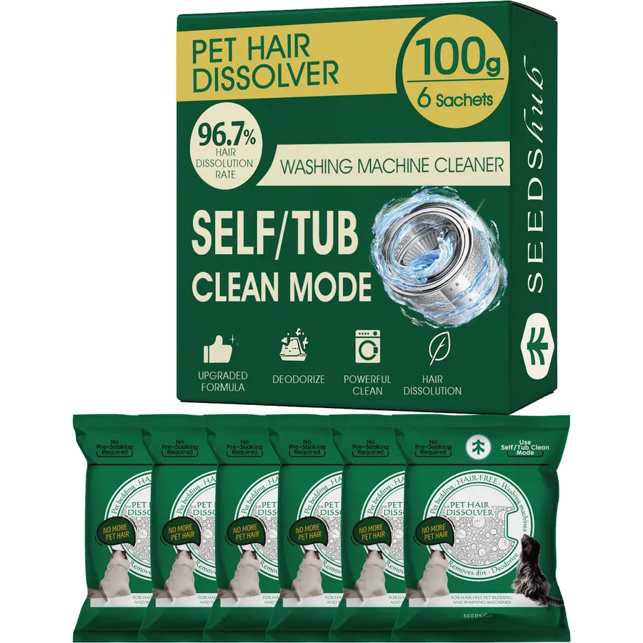 Washing Machine Cleaner for Pet Hair, 6-Month Supply