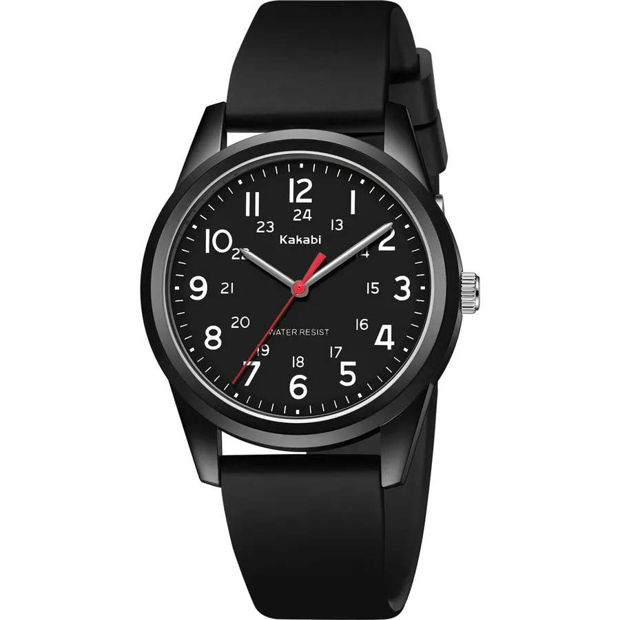 Watches Mens Womens Unisex Quartz Wristwatch Silicone Strap Military