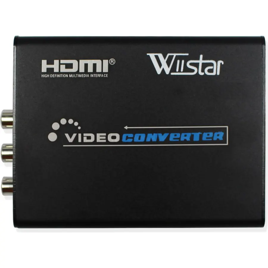 Wiistar HDMI to AV RCA Composite & S-Video R/L Audio Converter HDMI to CVBS