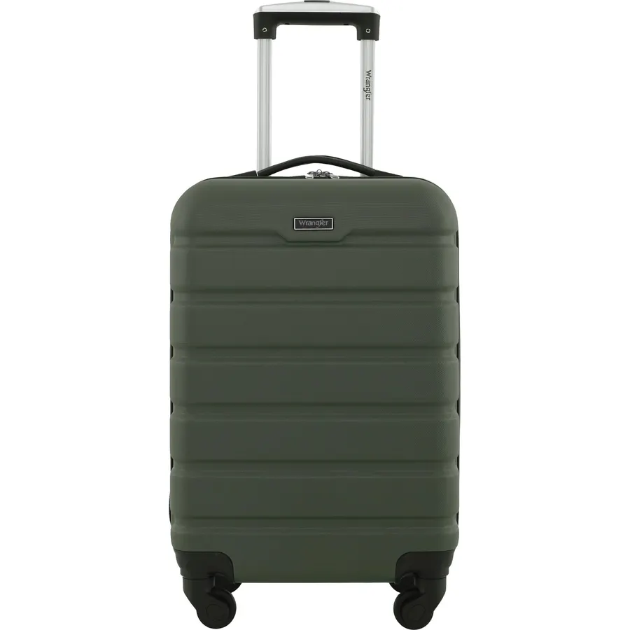 Wrangler 22" Hardside Spinner Carry-On Luggage, Olive