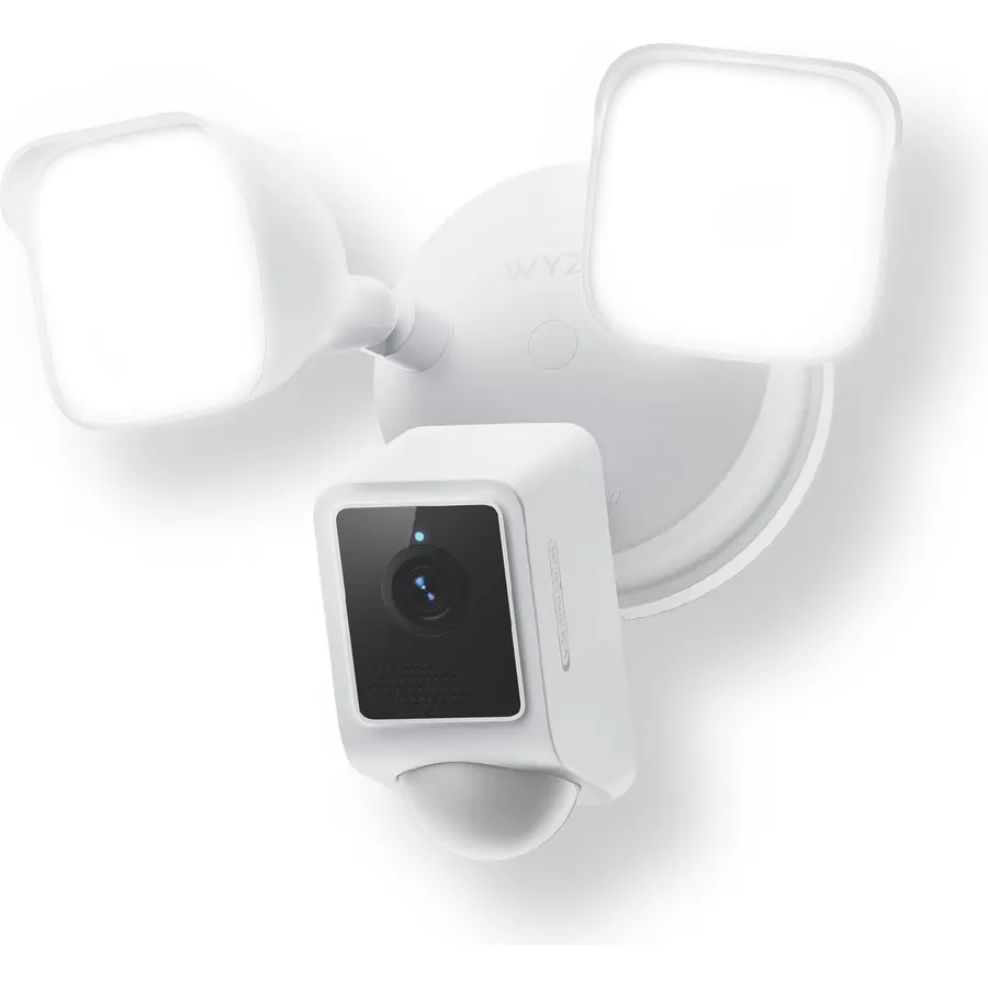 WYZE Floodlight Camera v2, 2K HD Outdoor Security Camera with 2800 Lumens