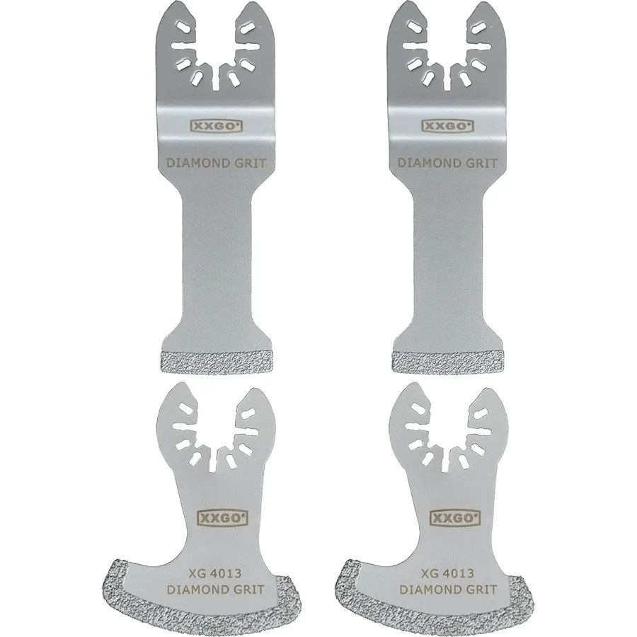 XXGO 4 Pcs Diamond Oscillating Multi Tool Blades for Removing Grout