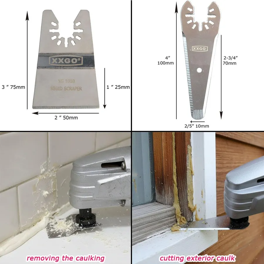 XXGO 7 Pcs Titanium Multi Tool Scraping Cutting Blades