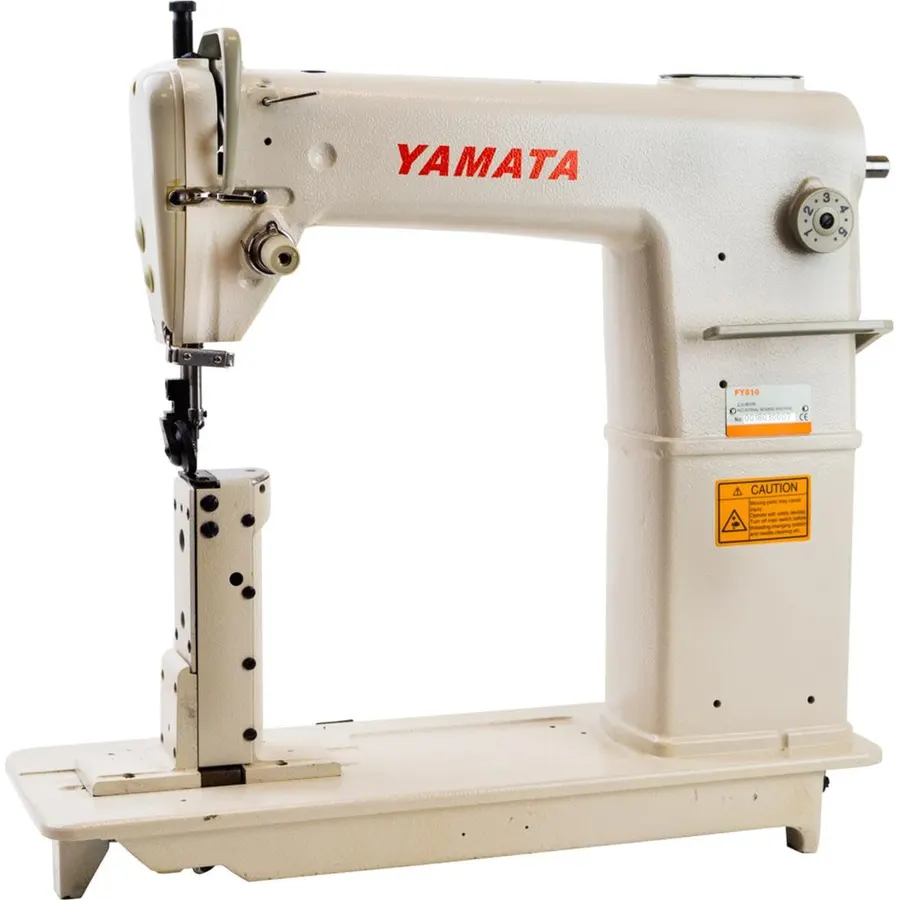 Yamata FY810 Drop Feed Heavy Duty Single Needle Lockstitch Post Bed Industrial Sewing Machine Comes With Table, Legs, and Servo Motor – Leather & Shoe Sewing Machine