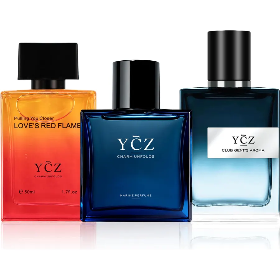 Ycz Men's Eau De Parfum Gift Set, 2 x 1.7 Fl Oz