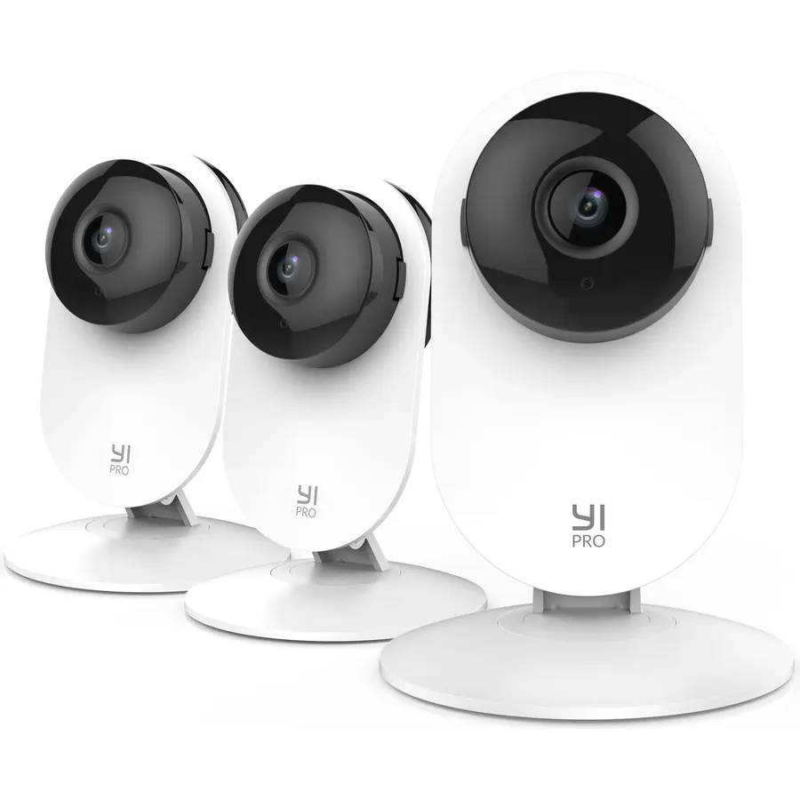 YI PRO 2K Home Security Camera 3pcs, 2.4GHz WiFi with Smart Detection